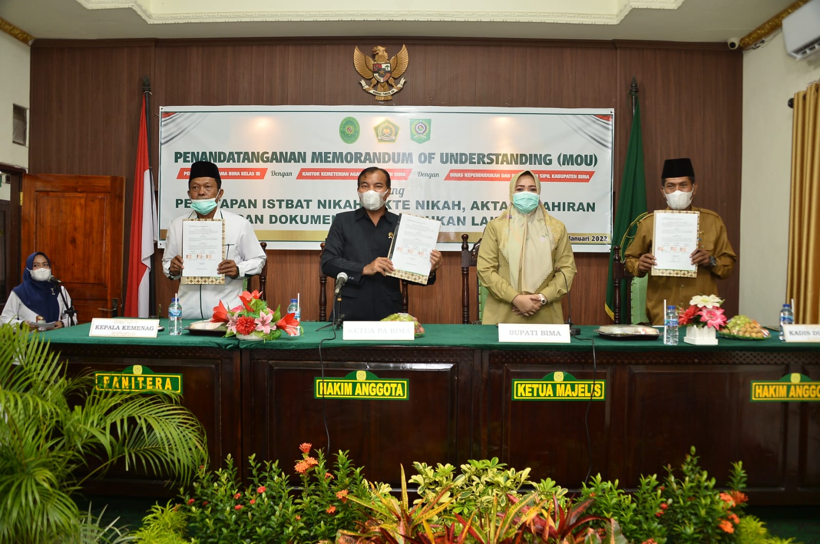 Percepat Akses Adminduk, Pemkab Bima-Pengadilan Agama Tanda Tangani MoU