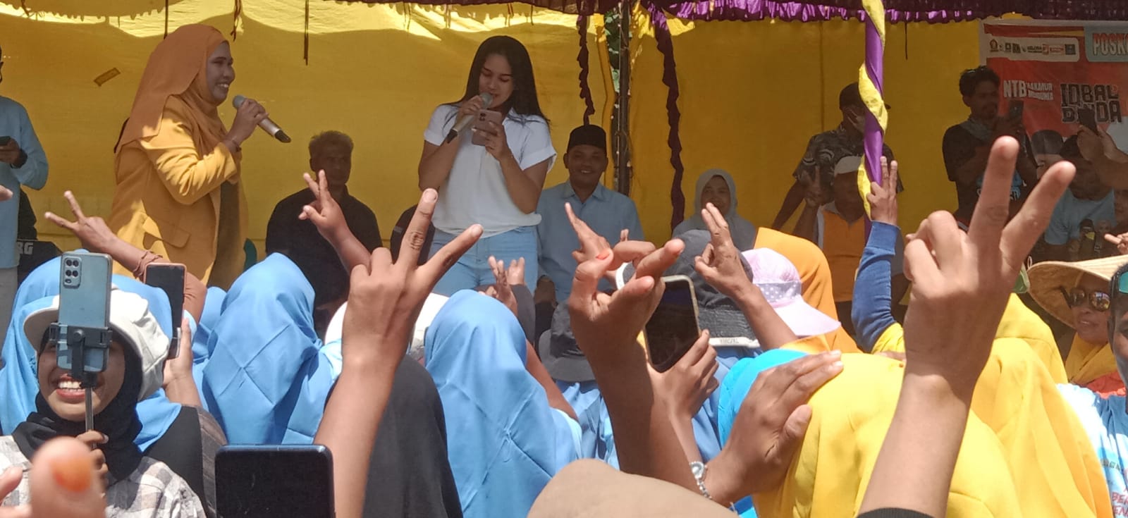 Kampanye Dialogis di Empat Desa, Calon Bupati Bima Nomor Urut 2, YANDI-ROS Siap Buktikan Kinerjanya