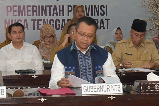 Gubernur Bang Zul Bersama Forkominda Hadiri Rakor Pengendalian Inflasi